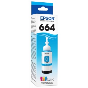 Tanque de Tinta (EcoTank) Epson 664 Cyan 70ml SKU: T664220-AL