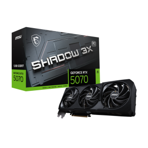 En primer lugar, la MSI GeForce RTX 5070 12G SHADOW 3X OC